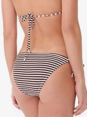 NWT - J. Crew Walnut Striped Triangle String Bikini Top and bottoms